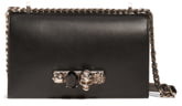Alexander McQueen Embellished Knuckle Clasp Leather Box Satchel