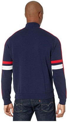 Fila Romolo Funnel Neck Sweatshirt (Peacoat/Chinese Red/White) Men's Clothing