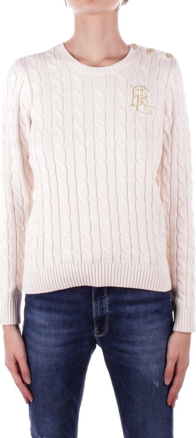 Lauren Ralph Lauren Logo Embroidered Knitted Jumper