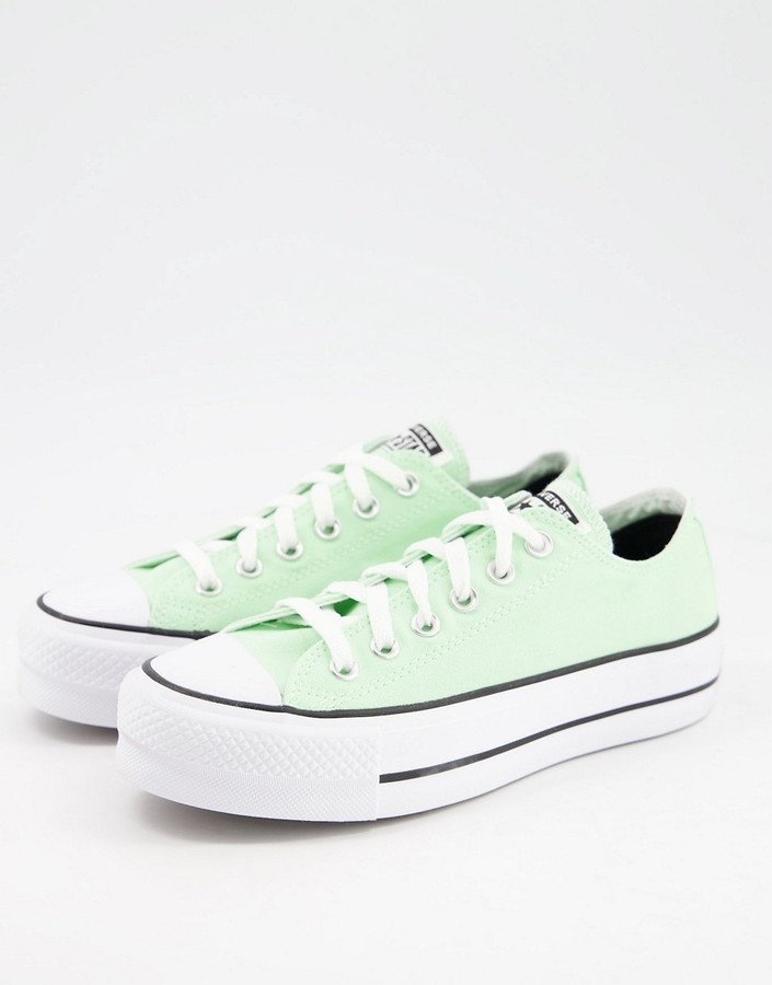 Converse Chuck Taylor All Star Ox Lift sneakers in vapor green - ShopStyle