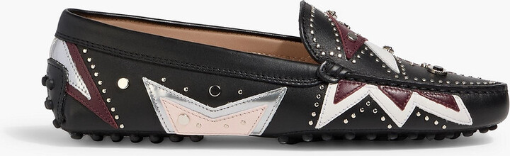 Tod's Gommino embellished leather loafers