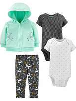 Thumbnail for your product : Carter's Simple Joys by Girls' 4-Piece Fleece Jacket