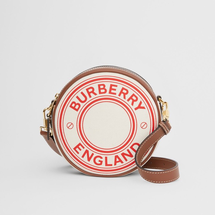 Burberry Logo Graphic Canvas and Leather Louise Bag ShopStyle Clutches