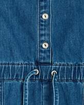 Thumbnail for your product : 7 For All Mankind Girl's 4-6X Front Button Romper in Vintage Blue