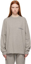 Thumbnail for your product : Essentials Grey Logo Long Sleeve T-Shirt