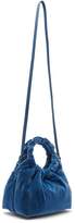 Thumbnail for your product : The Row Double Circle Small Velvet Bag - Womens - Blue