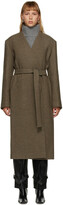 Thumbnail for your product : DRAE Brown Wool Belted Coat