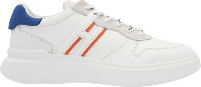 Hogan Round Toe Lace-Up Sneakers
