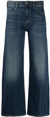 Emporio Armani Cropped Straight-Leg Jeans