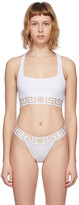 Thumbnail for your product : Versace Underwear White Medusa Sports Bra