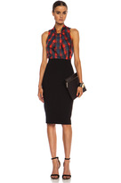 Thumbnail for your product : Altuzarra Xanthos Silk Top in Blue & Red Check