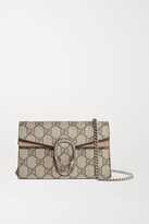 Thumbnail for your product : Gucci Dionysus Super Mini Printed Coated-canvas And Suede Shoulder Bag
