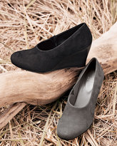 Thumbnail for your product : Eileen Fisher Effi Smart Suede Wedge, Black