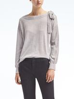 Thumbnail for your product : Banana Republic Machine Washable Merino Bow-Shoulder Pullover