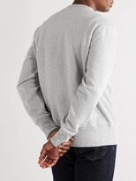 Thumbnail for your product : Champion Logo-Embroidered Mélange Fleece-Back Cotton-Blend Jersey Sweatshirt