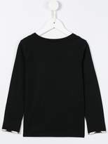 Thumbnail for your product : Burberry Kids check trim T-shirt