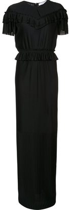 Givenchy pleated maxi dress - women - Silk/Polyester/Acetate/Triacetate - 36