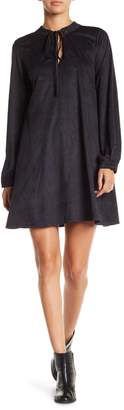 People's Project LA Relaxed Velvet V Cut Out Shift Dress