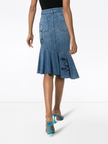 Thumbnail for your product : Moschino High-Waisted Embroidered Skirt