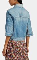 Thumbnail for your product : R 13 Women's Jackie Distressed Denim Trucker Jacket - Blue