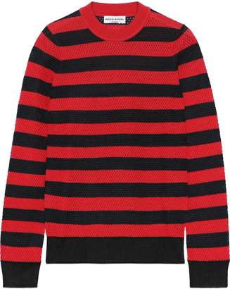 Sonia Rykiel Striped Open-knit Wool-blend Sweater