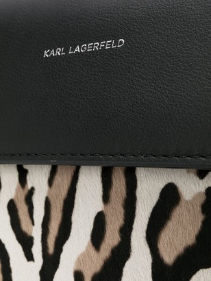 Karl Lagerfeld Paris K/Ikon leopard-print shoulder bag