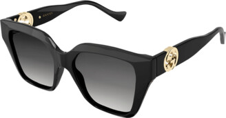 Gucci Iconic Logo Square Injection Plastic Sunglasses