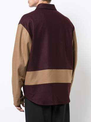 Marni colour block shirt jacket
