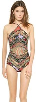 Thumbnail for your product : Zimmermann Trinity Chevron One Piece Swimsuit