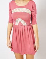 Thumbnail for your product : Love Skater Dress with Lace Inserts