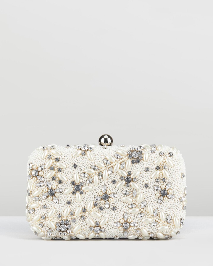 From St Xavier Women's White Cross-body bags Diamante Vine Box