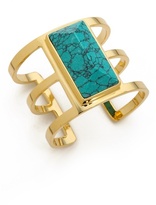 Thumbnail for your product : Paige Novick Isabelle Collection 3 Row Cuff with Stone Inset