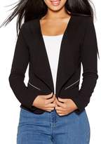 Thumbnail for your product : Quiz Black Ruched 34 Sleeve Jacket