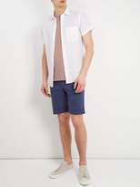 Thumbnail for your product : Frescobol Carioca Point Collar Short Sleeve Linen Shirt - Mens - White