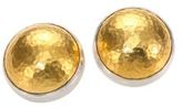 Thumbnail for your product : Gurhan Amulet 24K Yellow Gold & Sterling Silver Large Dome Earrings