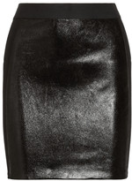 Thumbnail for your product : Mason by Michelle Mason Stretch jersey-paneled leather mini skirt