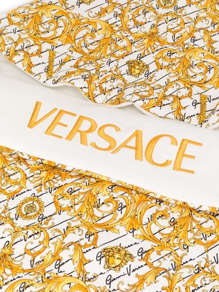 Versace Children Logo Baroque Print Sleeping Bag