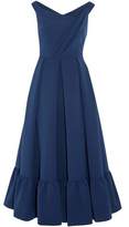 Thumbnail for your product : Preen by Thornton Bregazzi Palmer Wrap-effect Pleated Crepe Midi Dress