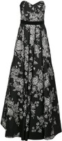 Thumbnail for your product : Marchesa Notte Strapless Floral-Embroidered Dress