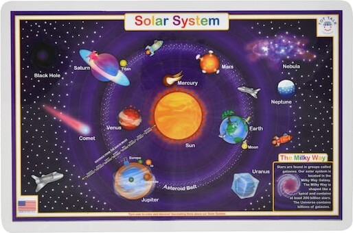 Tot Talk Solar System Placemat