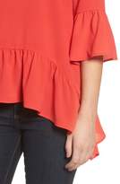 Thumbnail for your product : Gibson Ruffled Handkerchief Hem Top