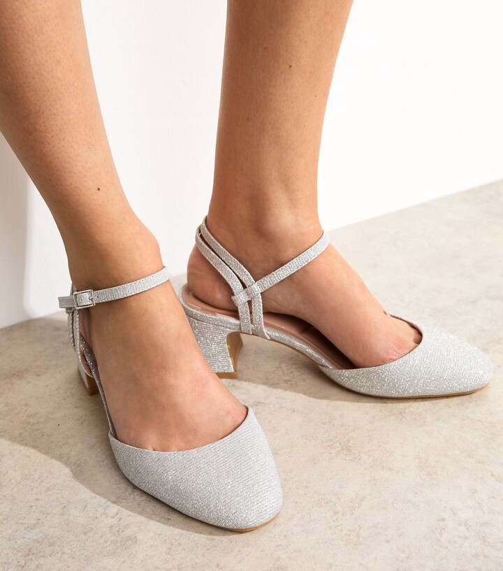 Court Shoes New Look Silver Heels New Look Silver Gold Metallic