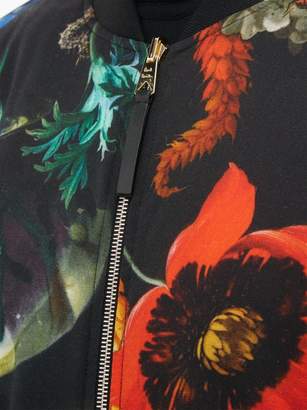 Paul Smith Floral-print Reversible Bomber Jacket - Mens - Black Multi