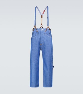 Junya Watanabe x Levi's denim pants with braces - ShopStyle Loose Jeans