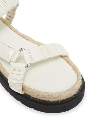 3.1 Phillip Lim Noa' Ruched Leather Strap Platform Sandals
