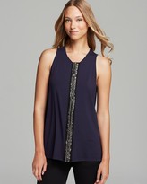 Thumbnail for your product : Vince Camuto Embellished Front Seam Tank