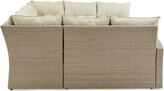 Thumbnail for your product : Alaterre Canaan All-Weather Wicker Outdoor Horseshoe Sectional Sofa With Cushions