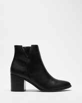 Thumbnail for your product : Spurr Women's Black Heeled Boots - Wells Ankle Boots - Size 5 at The Iconic
