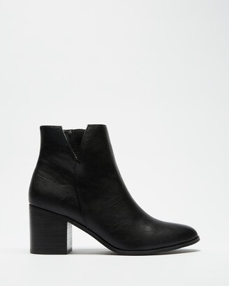 Spurr Women's Black Heeled Boots - Wells Ankle Boots - Size 5 at The Iconic
