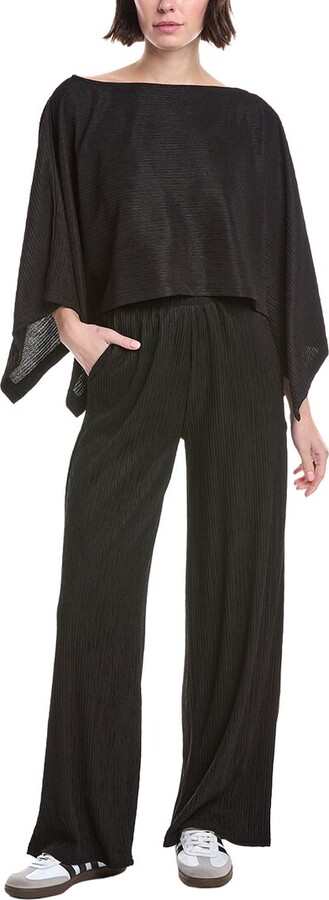 Marion 2pc Plisse Cape Kimono & Pant Set